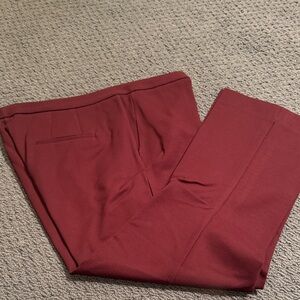 Elegant Burgundy Men's Dress Pants